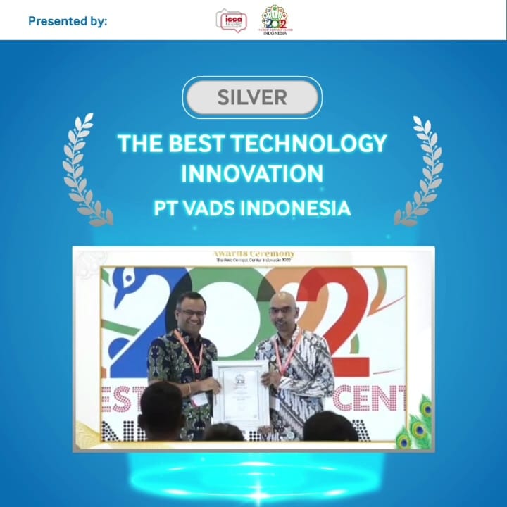 Image of PT VADS Indonesia Won a Silver Award at The Best Contact Center Indonesia 2022