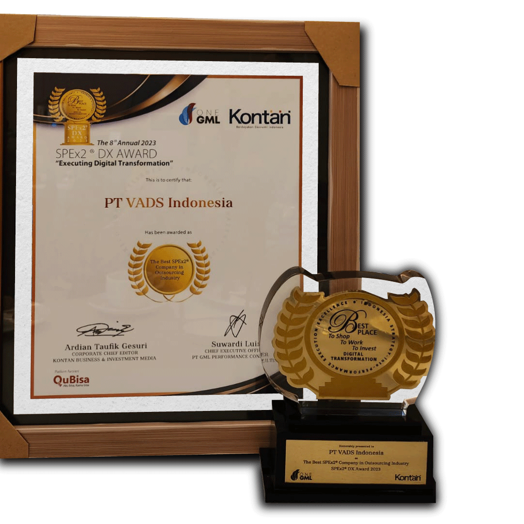 Image of PT VADS Indonesia Berhasil Memenangkan The Best SPEx2® Company in Outsourcing Industry